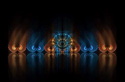 فراکتال آبی،نارنجی