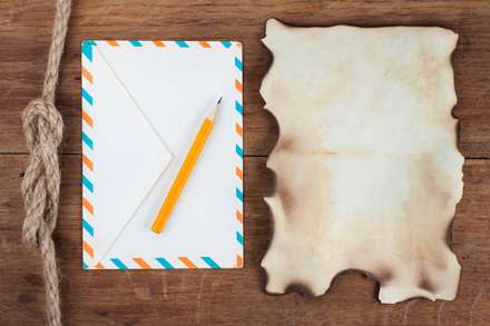 کاغذ نامه سوخته