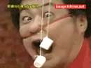 چهره خنده دار مرد ژاپنی که در یک مسابقه تلویزیونی شرکت کرده بود
