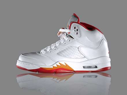 کتانی سفید نارنجی