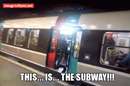 طرز برخورد با مزاحم در مترو " لگد زدن در مترو به زنی که همه را معطل کرده بود!! "