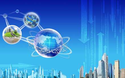 تصویر گرافیکی آبی رنگ فن آوری