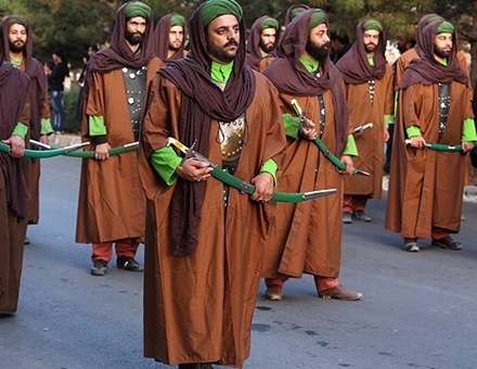 آئین عزاداری خیمه کوبی نوش آباد کاشان