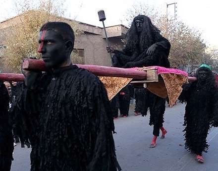 آئین عزاداری خیمه کوبی نوش آباد کاشان