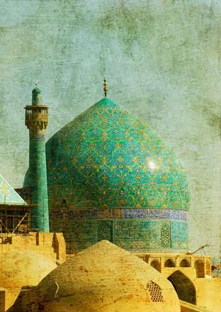 طرح روی گنبد مسجد