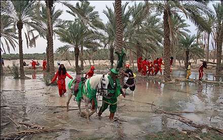 تعزیه عاشورا در شهرستان اهرم