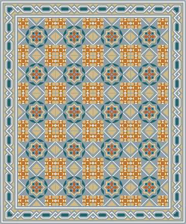 طرح اسلیمی ستاره در دایره