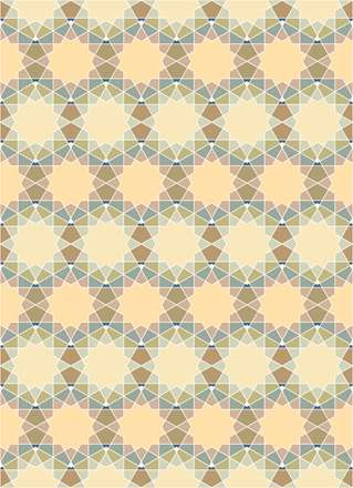 طرح اسلیمی ستاره در هشت ضلعی