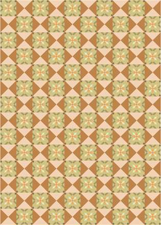 طرح اسلیمی مثلث و مربع