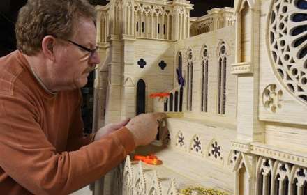 مجسمه های خارق العاده با چوب کبریت