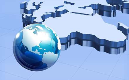 تصویر گرافیکی نقشه زمین