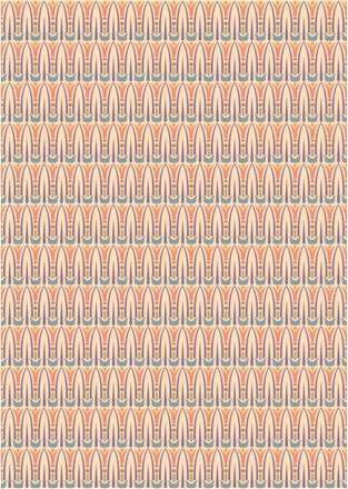 طرح اسلیمی سرنیزه رنگی