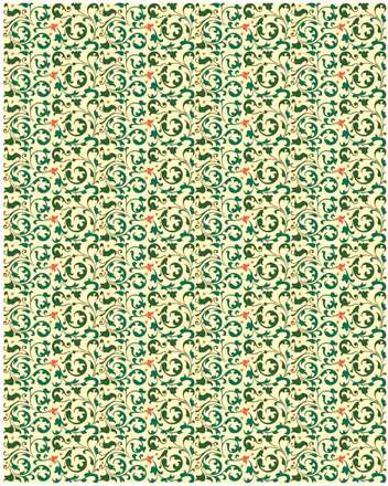 طرح اسلیمی برگ پیچکی رنگی