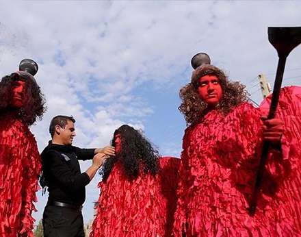 آئین عزاداری خیمه کوبی نوش آباد کاشان