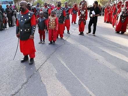 آئین عزاداری خیمه کوبی نوش آباد کاشان