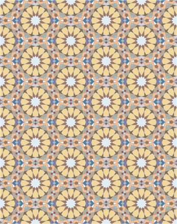 طرح اسلیمی ستاره مدور