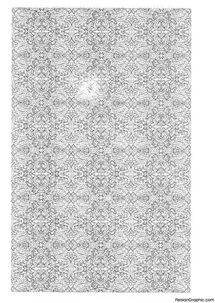 طرح اسلیمی نقش ریز گل و برگ