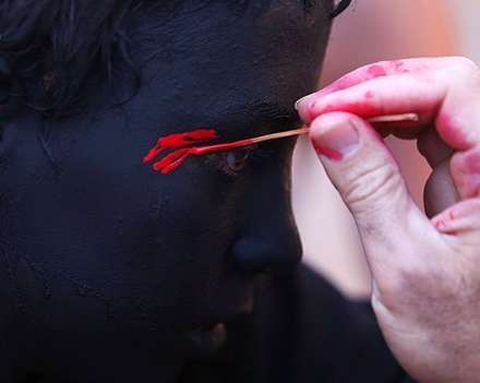 آئین عزاداری خیمه کوبی نوش آباد کاشان