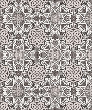 طرح اسلیمی گل هشت پر