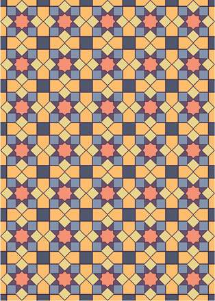 طرح اسلیمی ستاره هندسی