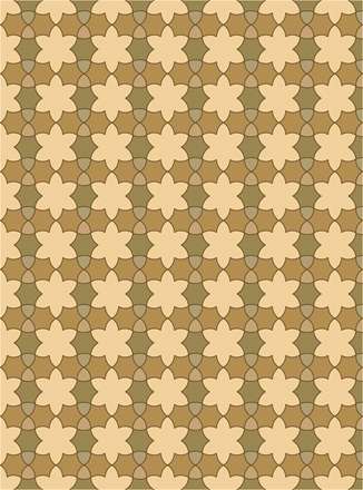 طرح اسلیمی گل ستاره ای