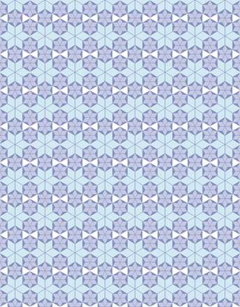 طرح اسلیمی ستاره و هشت ضلعی