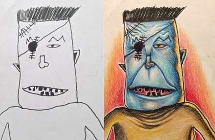 رنگ آمیزی نقاشی کودکان