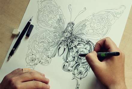 نقاشی از حشرات به سبک جدید