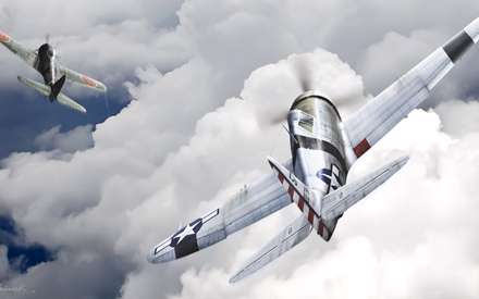 هواپیمای ملخ دار در آسمان