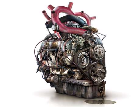 طرح گرافیکی موتور یا قلب