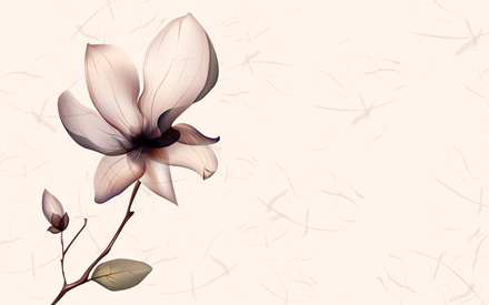 طرح گرافیکی گل بی رنگ