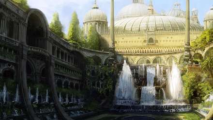 نقاشی کاخ بسیار زیبا