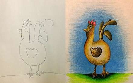 رنگ آمیزی نقاشی کودکان