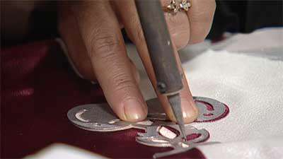 هویه کاری روی سرویس آشپزخانه