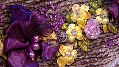 تابلوی گل های ترمه