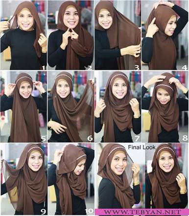 بستن شال در 10 مرحله