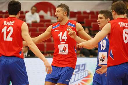 بازیکنان تیم والیبال صربستان