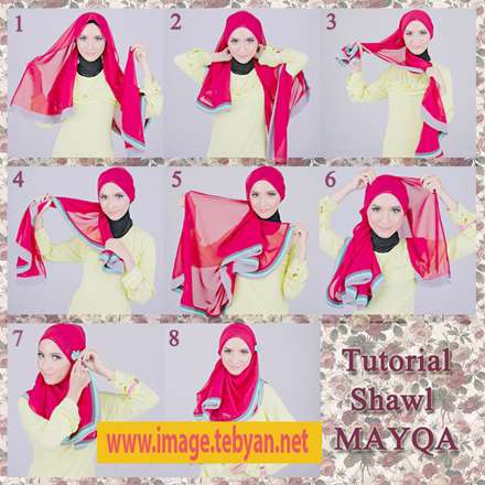 بستن شال با آموزش مرحله به مرحله