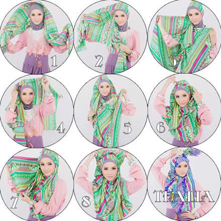 آموزش بستن شال در 8 مرحله