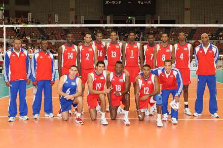 بازیکنان تیم ملی والیبال کوبا