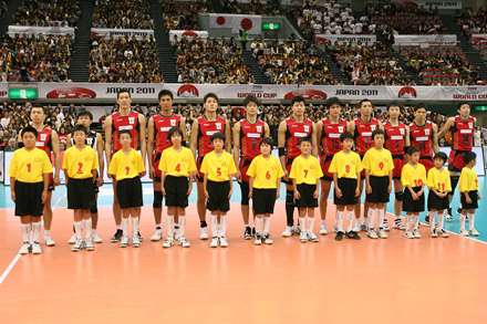 بازیکنان تیم ملی والیبال ژاپن