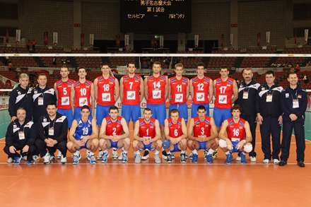 بازیکنان تیم  ملی والیبال صربستان