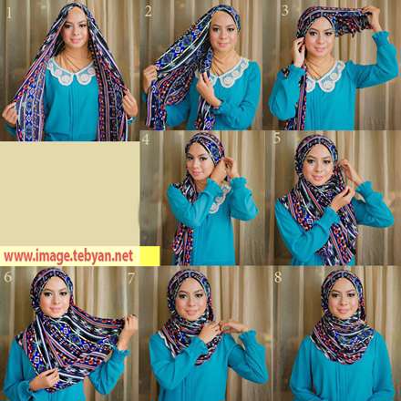 روش جدید بستن شال