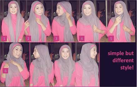 نحوه بستن روسری در 6 مرحله