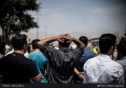 سقوط هواپیمای مسافری در شهرک آزادی تهران