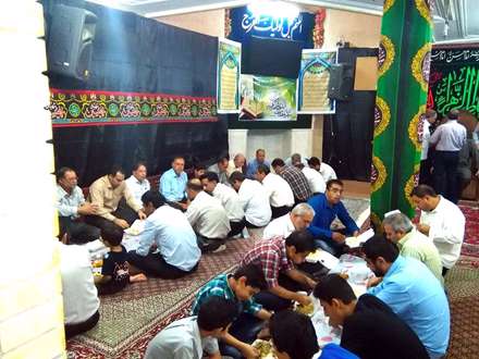 مراسم افطاری ساده