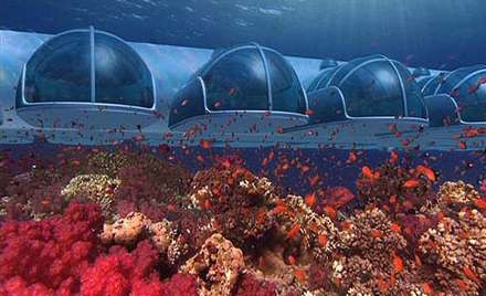 اولین هتل 5 ستاره در زیر آب