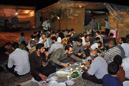 افطاری ساده هیئت رزمندگان اسلامشهر