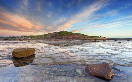 دریاچه کم آب