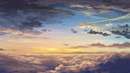 نقاشی از آسمان ابری